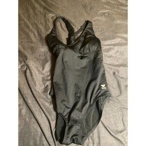 WOMENS SIZE‎ LARGE BLACK SLIMMING ONE PIECE SWIMSUIT L